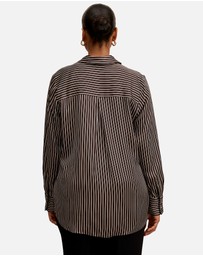 Forever New Curve - Coco Curve Satin Shirt