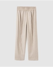 M.N.G - Pinstripe Wool Suit Trousers
