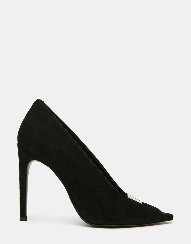 Steve Madden - Santino Black Suede Heels