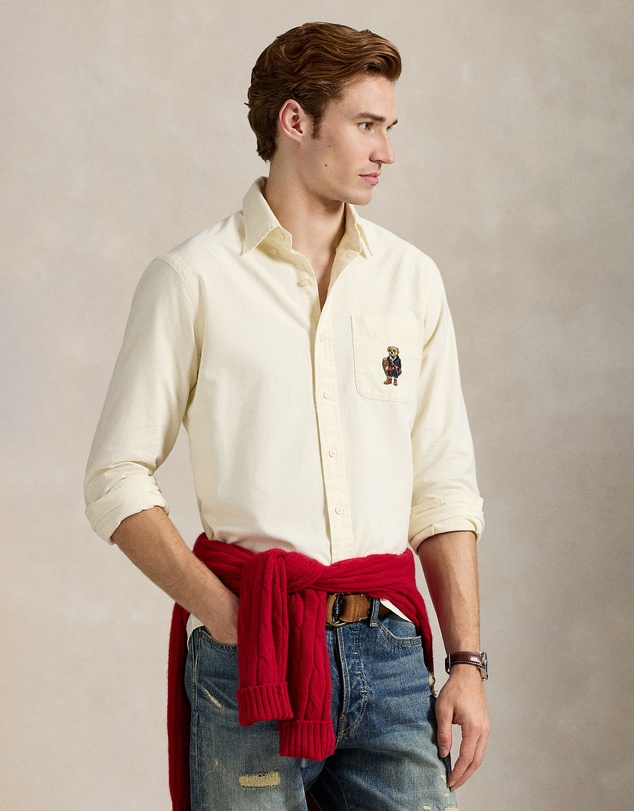 Polo Ralph Lauren - Custom Fit Polo Bear Oxford Shirt - ICONIC EXCLUSIVE