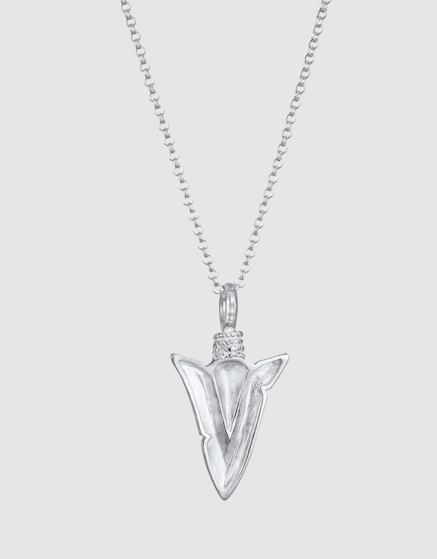 Kuzzoi - ICONIC EXCLUSIVE - Long Necklace with Arrow Pendant in 925 Sterling Silver