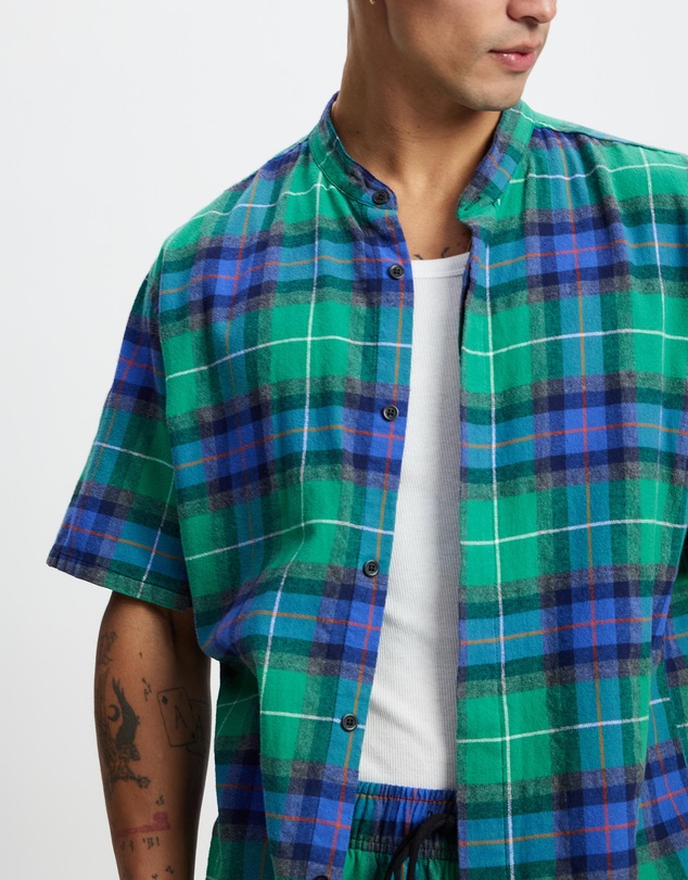 Surrounded By Ghosts - The Silver Slim Cotton Flannelette Shirt