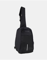 Pierre Cardin - Pierre Cardin Men's Nylon Sling Bag