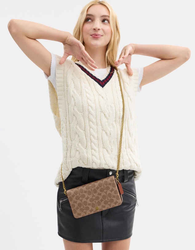 Coach - Coated Canvas Signature Essential Crossbody
