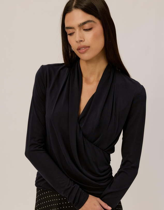 Tussah - Poppy Draped Jersey Top