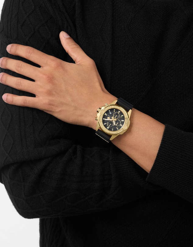 Philipp Plein - THE $KULL CHRONO 44mm Gold-Tone Multifunction