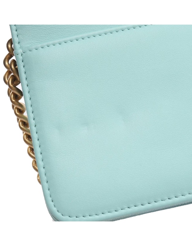 Pre-Loved by Azura Reborn - Pre-Loved Quilted Caviar Boy Wallet on Chain