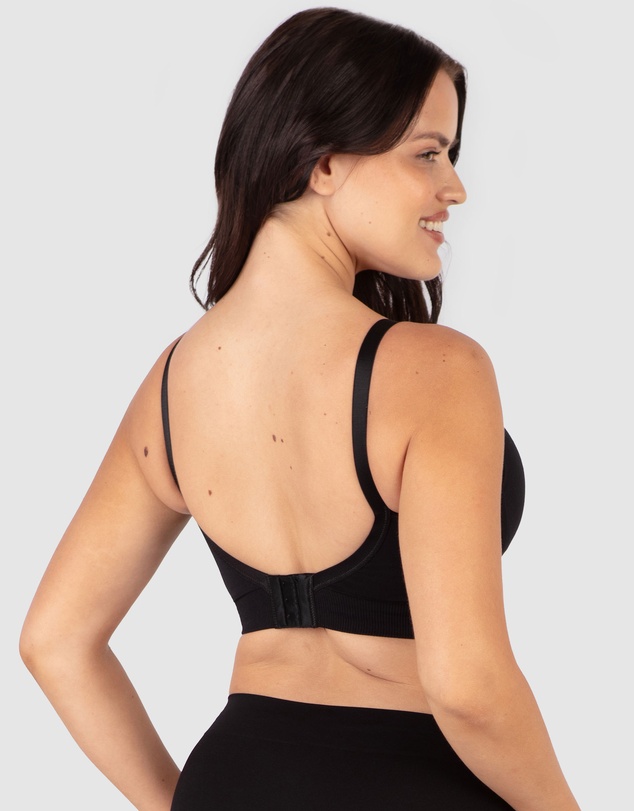 B Free Intimate Apparel - Plunge Nursing Comfort Bra – Wireless with Fixed Moulded Cups (B-C-D) Cup