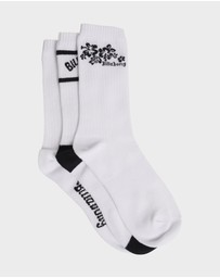 Billabong - Womens Good Times 3 Pack Crew Socks