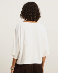 Atmos&Here - Wide Sleeve Boxy T-Shirt