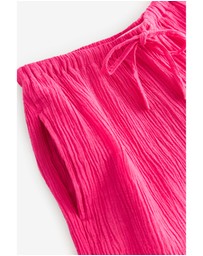 NEXT - Wide Leg Textured Trousers with Linen