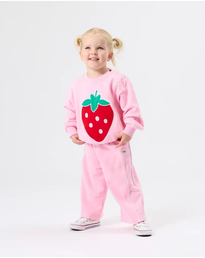 Goldie + Ace - Wide Leg Piped Sweatpants - Babies-Kids