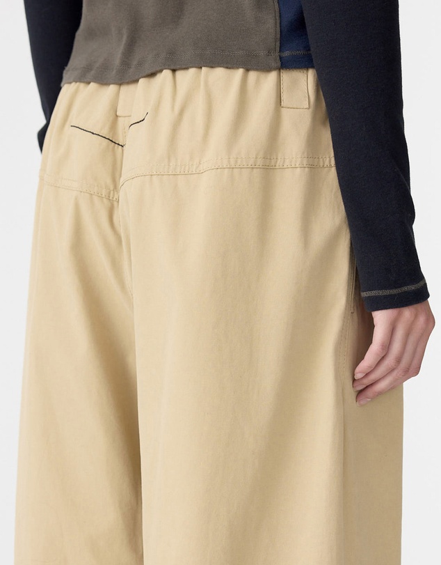 Bassike - Drawstring Detail Pull On Pants