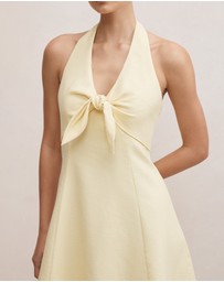 Forever New - Elsie Linen Tie Front Mini Dress