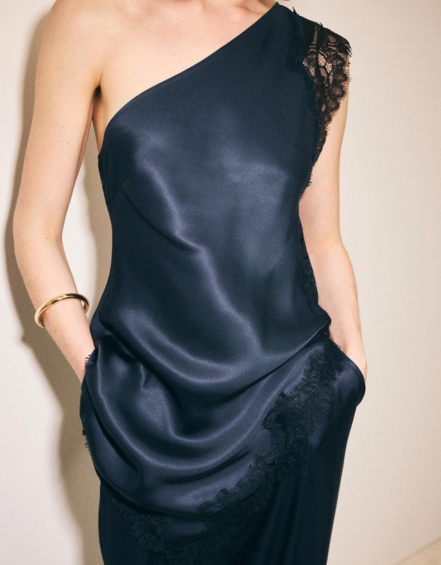 M.N.G - Asymmetric Lace Camisole Top