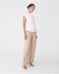 Forcast - Zafina Pleated Draped Top
