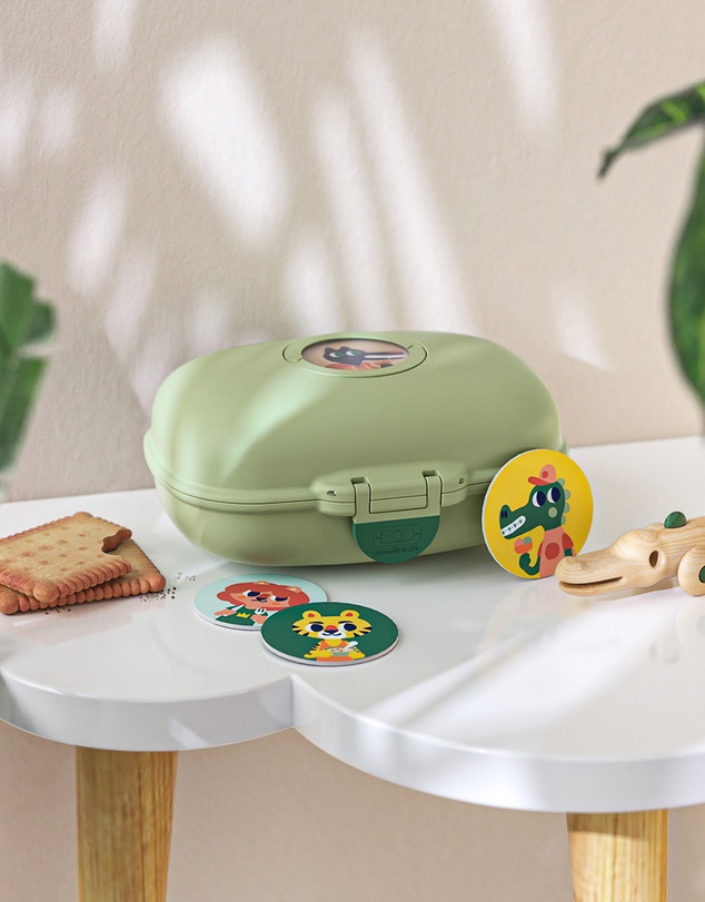 Monbento - Monbento Mb Gram Kids Snack Box - Green Forest