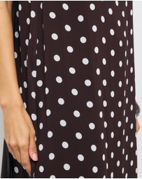 AERE - Talia Scarf Maxi Dress