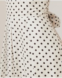 Tussah - Sabine Polka Dot Sleeveless Midi Dress