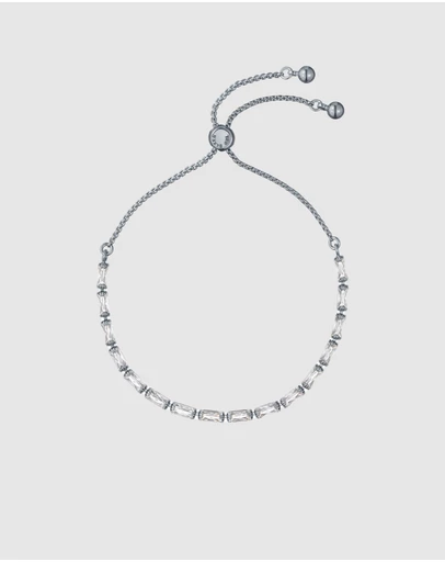Ted Baker - Isela Crystal Baguette Slinky Adjustable Bracelet