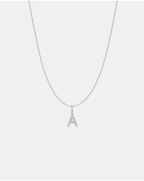 Ania Haie - Ania Haie Silver Letter A Initial Necklace