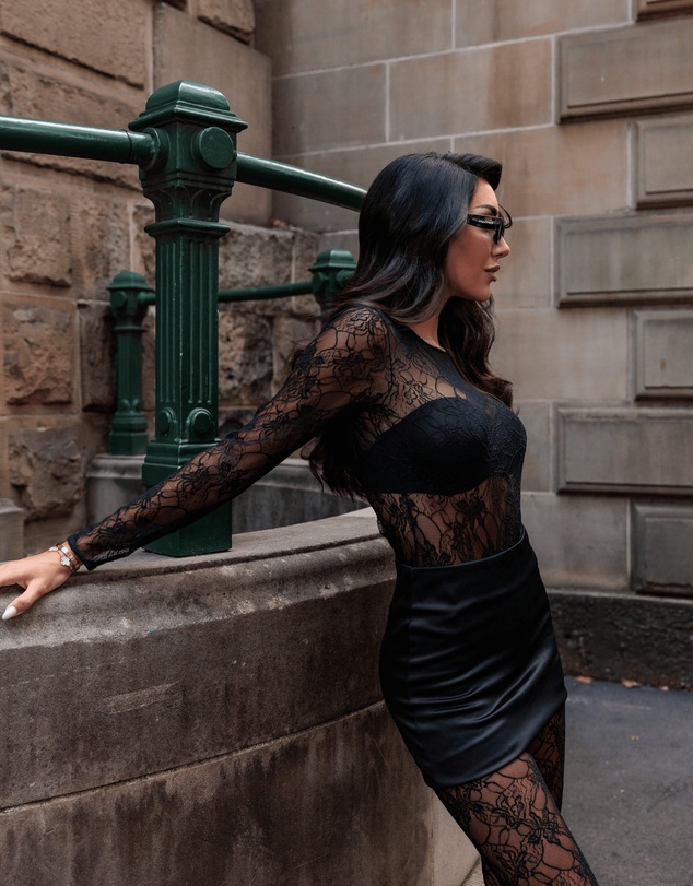 INSTOCK - Night Garden Lace Bodysuit