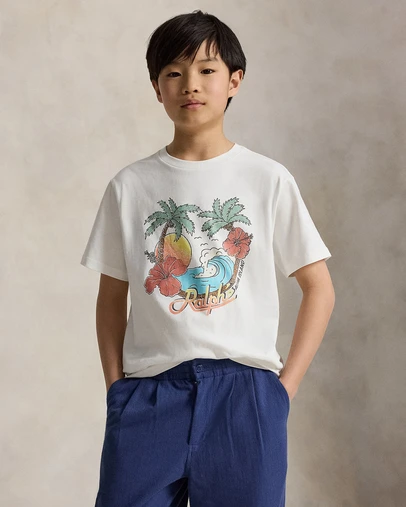 Polo Ralph Lauren - Cotton Jersey Graphic Tee - Teens
