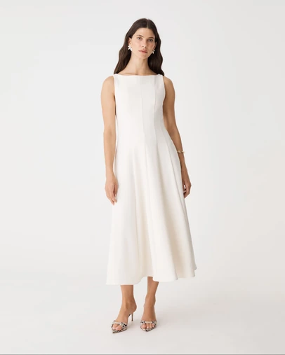 Forcast - Sally Panel Midi Dress