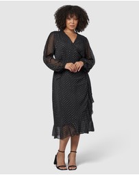 Pink Dusk by Curve Project - Fake Magic Midi Dress