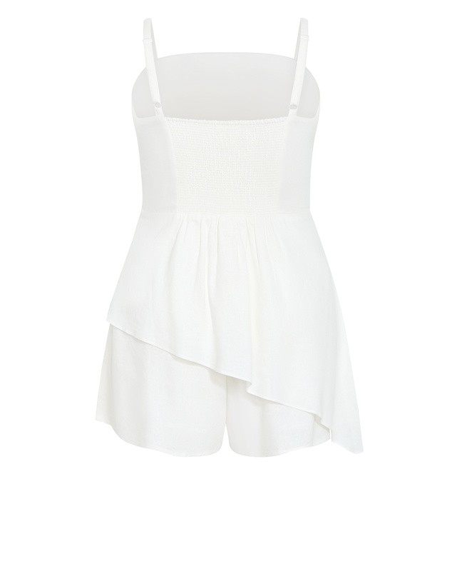 City Chic - Laura Playsuit - ivory