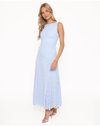 Petal & Pup - Kirsten Lace Maxi Dress - Cornflower Blue