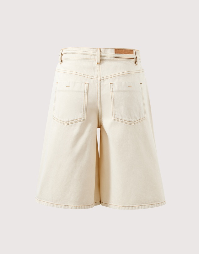Ceres Life - Olive Belted Denim Short