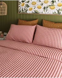Mosey Me - Sundae Seersucker Standard Pillowcase Set