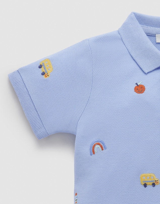 Purebaby - Alphabet Polo -Kids-Babies