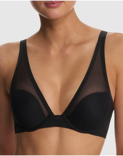 Natori - True Zen Lightly-Padded Mesh Plunge T-Shirt Bra