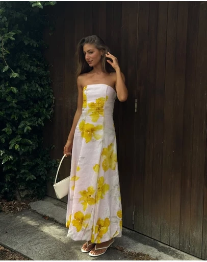 KIVARI - Francine Strapless Maxi Dress