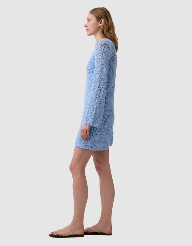 GAP - LS Pointelle V-Neck Mini Dress