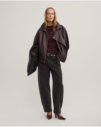 Witchery - Draped Jersey Long Sleeve Top