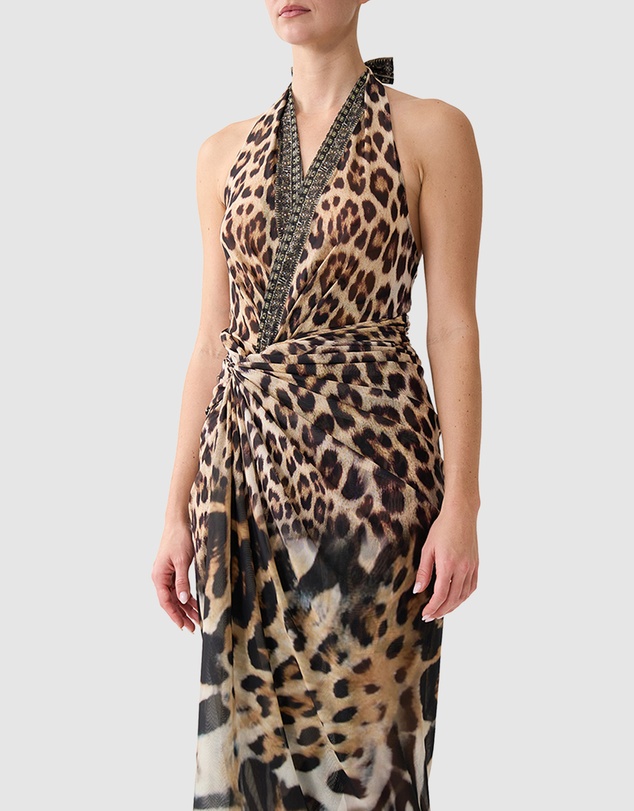 Camilla - Side Twist Jersey Dress