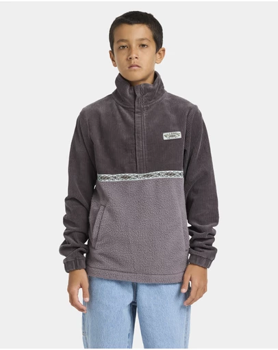 Billabong - Boys 8 to 16 Space Lobs Mock Neck Fleece Top