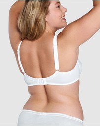 Naturana - Wirefree Ribbed Pure Cotton Bra