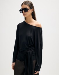 Minima Esenciales - Fia Batwing Tie Jersey Top