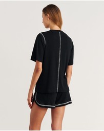 Jag - Celina Blanket Stitch Tee