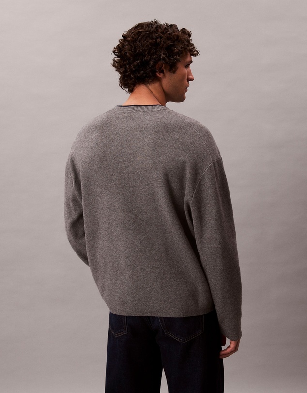 Calvin Klein Jeans - Embossed Monogram Logo Relaxed Sweater