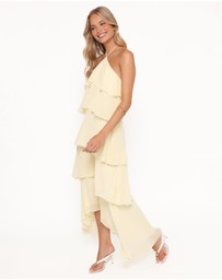 Petal & Pup - Jonia Halterneck Maxi Dress - Butter Yellow