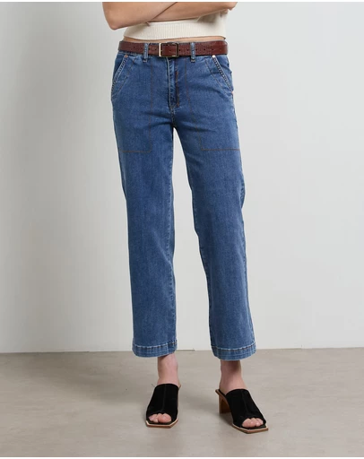 DRICOPER DENIM - Cody Kick Flare Mid Classic Trousers