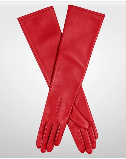 DENTS - Mia Single Point Long Leather Gloves