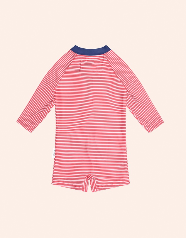 Huxbaby - Red Stripe Hux Rashsuit - Babies-Kids
