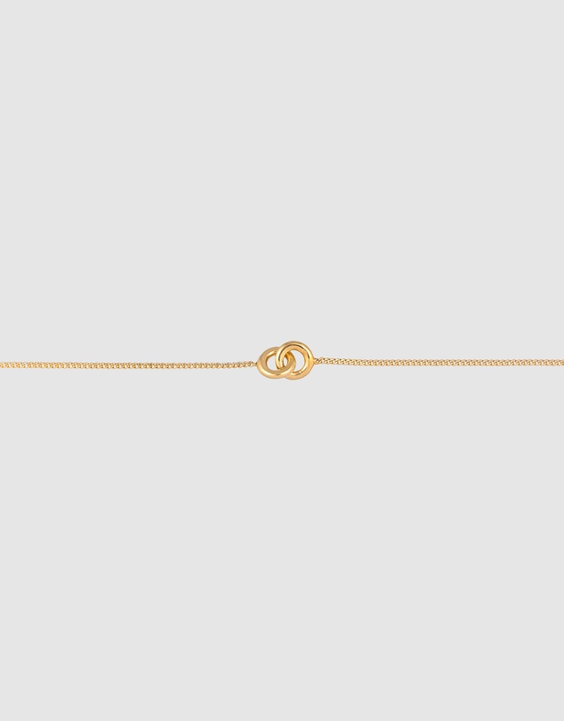 Elli Jewelry - Geo Circle Pendant Necklace in Gold-Plated 925 Silver