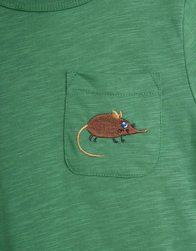 Mini Rodini - Elephant Shrew Embroidered SS Tee - Babies-Teens